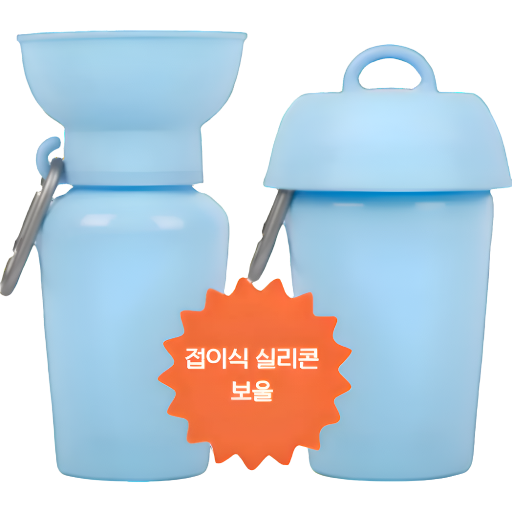 Springer Flip Dog Travel Water Bottle Sky Blue