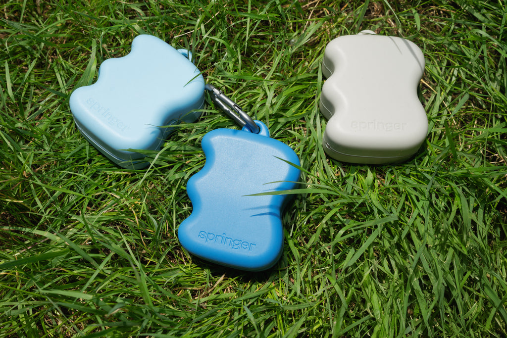 Silicone Dog Treat Dispenser Oat Sky Blue Blueberry